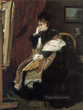 La Douloureuse Certitude dama pintor belga Alfred Stevens Pinturas al óleo